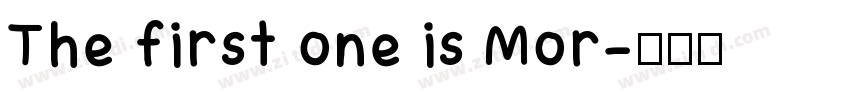 The first one is Mor字体转换